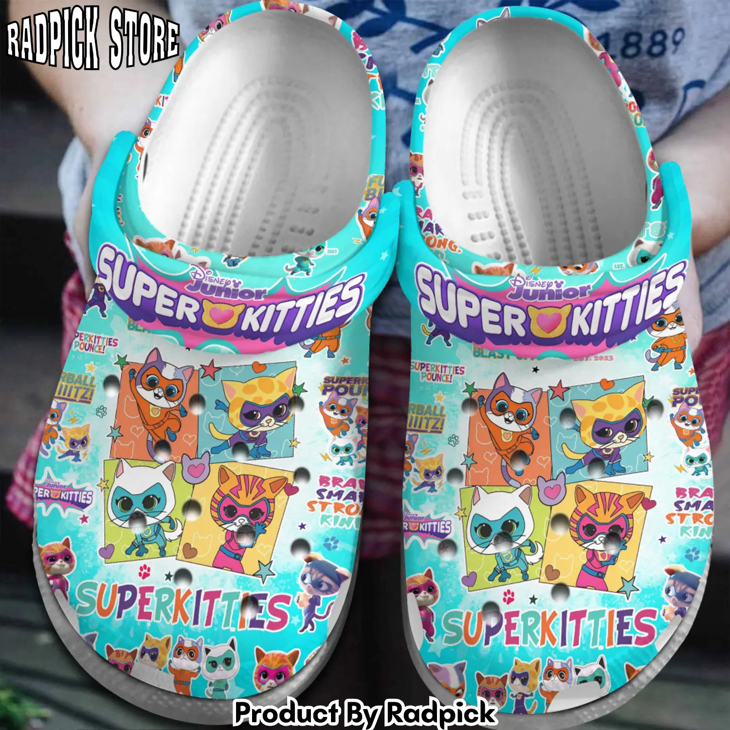 Radpick superkitties cartoon clogs shoes comfortable for men women erf rp6521035